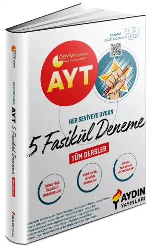 Aydın Yayınları AYT 5 Fasikül Deneme Video Çözümlü Komisyon