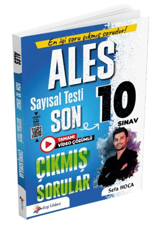 Dizgi Kitap Yayınları 2026 ALES Sayısal Yetenek Tamamı Video Çözümlü Son 10 Sınav Çıkmış Sorular