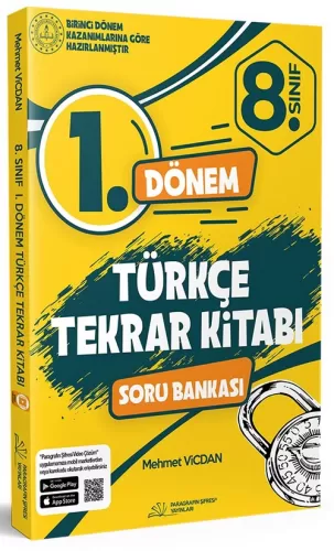 Paragrafın Şifresi Yayınları 8. Sınıf 1. Dönem Türkçe Tekrar Kitabı So