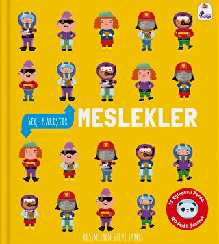 Eğitim Etkinlik Kitapları - Seç - Karıştır: Meslekler (15 Eğlenceli Pa