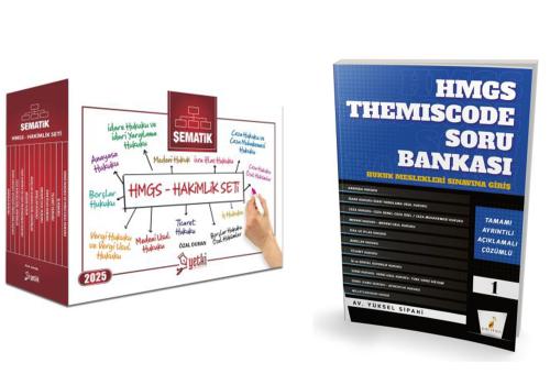 Yetki Yayınları Hmgs Şematik Seti ve Pelikan Hmgs Themiscode Soru Bankası 2 li Set