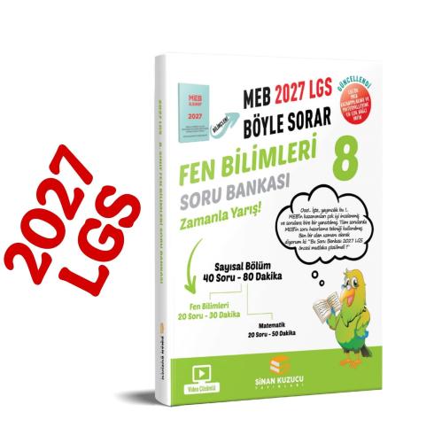 Sinan Kuzucu Yayınları 2027 8. Sınıf Fen Bilimleri Soru Bankası