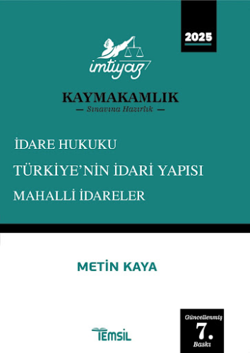 Kaymakamlık, - Temsil Kitap - İmtiyaz Kaymakamlık İdare Hukuku Türkiye