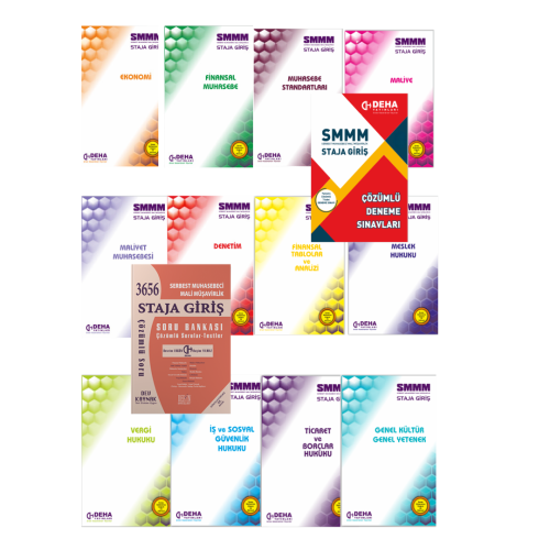 Deha Yayınları SMMM Staja Giriş Konu Seti - Soru Bankası - 7 Deneme 14'lü Set