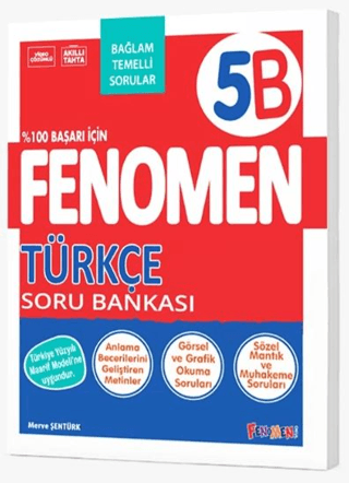 Fenomen Okul Yayınları 5. Sınıf Türkçe B Fenomen Soru Bankası