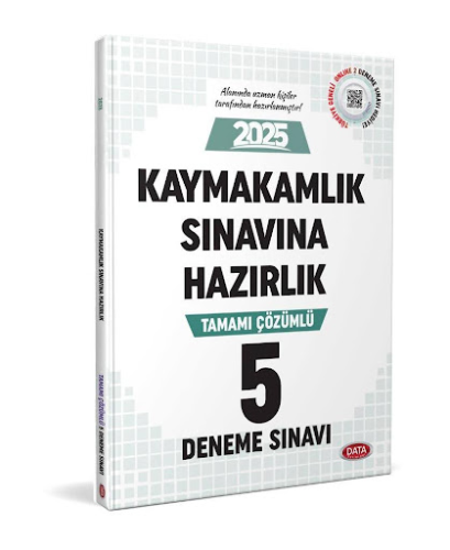 Data Yayınları 2025 Kaymakamlık Sınavına Hazırlık Tamamı Çözümlü 5 Den