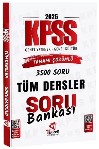 KPSS GY GK,Soru Bankası, - Tekrar Akademi Yayınları - Tekrar Akademi 2