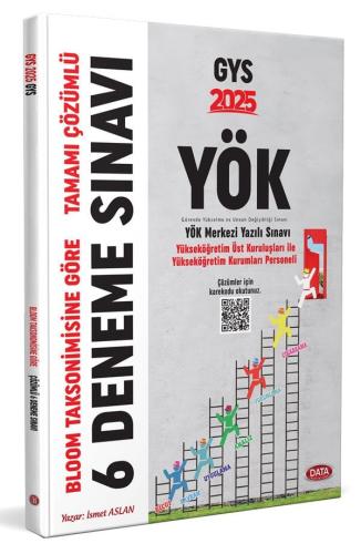 Data Yayınları 2025 GYS YÖK Yükseköğretim Kurumları Personeli 6 Deneme Bloom Taksonimisine Göre Çözümlü