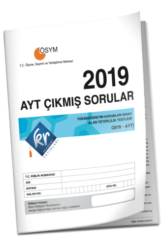 KR Akademi 2019 AYT Çıkmış Sorular Tıpkı Basım Kitapçığı Komisyon