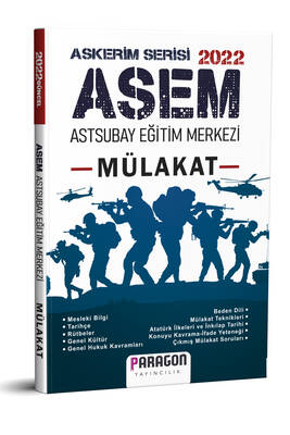 Paragon Yayınları 2022 ASEM Astsubay Eğitim Merkezi Mülakat Kitabı Kom
