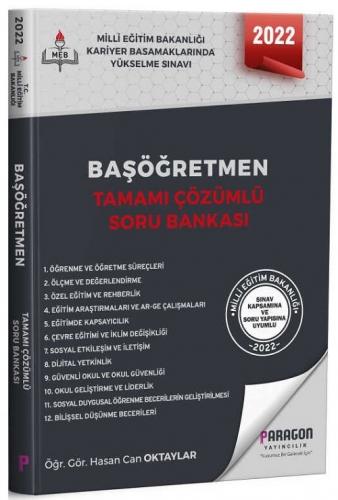 Paragon Yayınları 2022 MEB Başöğretmen Soru Bankası Çözümlü Hasan Can 
