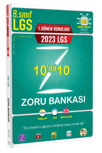 Tonguç Akademi 2023 8. Sınıf LGS 1. Dönem 10 da 10 Zoru Soru Komisyon