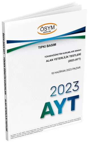 Dizgi Kitap Yayınları 2023 AYT Tıpkı Basım Çıkmış Sorular