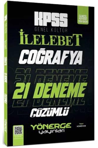 Yönerge Yayınları KPSS Coğrafya İlelebet 21 Deneme Dijital Çözümlü Kom