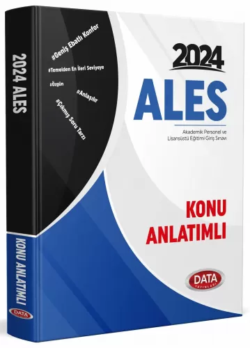 Data Yayınları 2024 ALES Konu Anlatımlı Komisyon