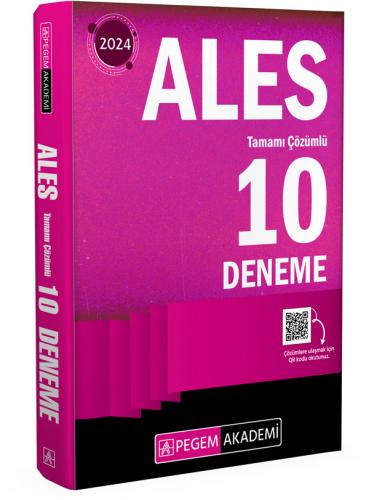 Pegem Yayınları 2024 ALES Tamamı Çözümlü 10 Deneme Komisyon