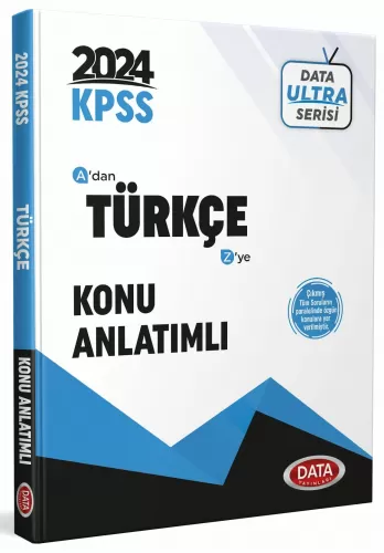 Data Yayınları 2024 KPSS Ultra Serisi Türkçe Konu Anlatımlı Komisyon
