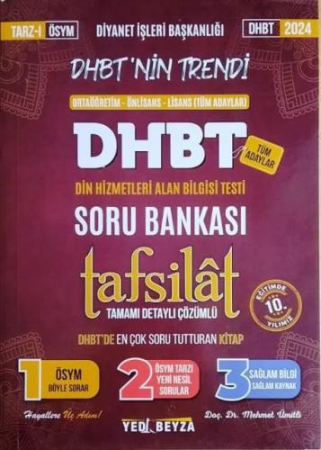 Yedibeyza Yayınları 2024 DHBT TAFSİLAT Soru Bankası Mehmet Ümütli