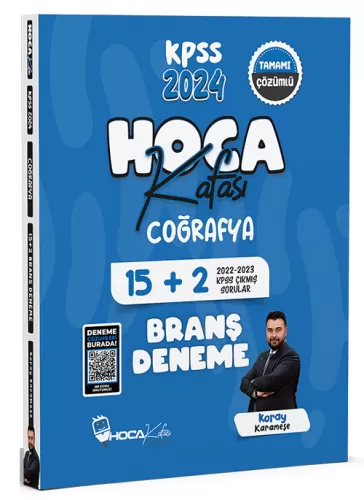 Hoca Kafası Yayınları 2024 KPSS Coğrafya 15+2 Deneme Çözümlü Koray Kar