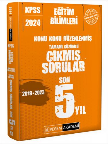 ​Pegem Yayınları 2024 KPSS Eğitim Bilimleri Konu Konu Düzenlenmiş Tama