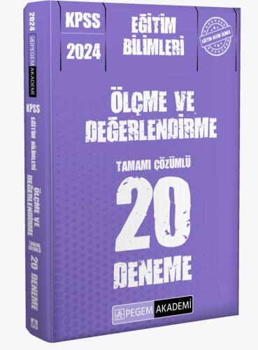 Pegem Yayınları 2024 KPSS Eğitim Bilimleri Ölçme ve Değerlendirme 20 D