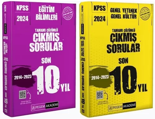 Pegem Yayınları 2024 KPSS Eğitim Bilimleri Genel Yetenek Genel Kültür 