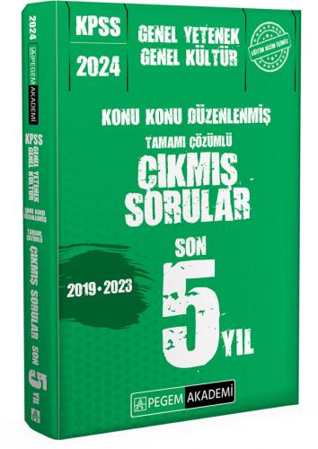 Pegem Yayınları 2024 KPSS Genel Yetenek Genel Kültür Konu Konu Düzenle