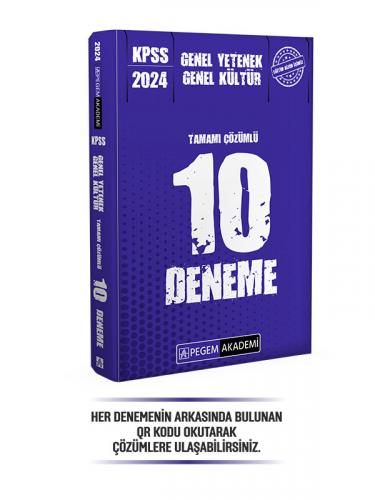 Pegem Yayınları 2024 KPSS Genel Yetenek Genel Kültür Tamamı Çözümlü 10