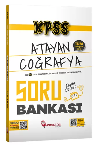 Hoca Kafası Yayınları KPSS Coğrafya Atayan Soru Bankası Çözümlü Komisy