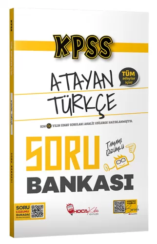 Hoca Kafası Yayınları KPSS Türkçe Atayan Soru Bankası Çözümlü Komisyon