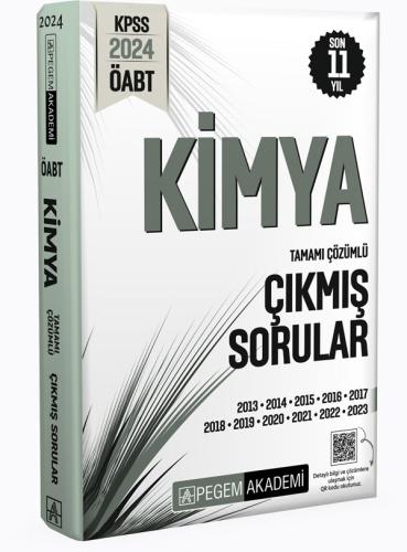 Pegem Yayınları 2024 ÖABT Kimya Tamamı Çözümlü Çıkmış Sorular Komisyon