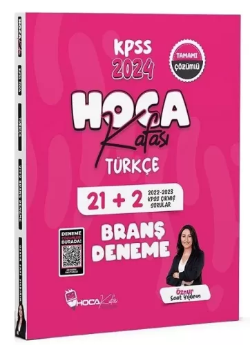 Hoca Kafası Yayınları 2024 KPSS Türkçe 21+2 Deneme Video Çözümlü Öznur