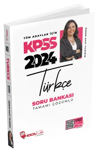 Hoca Kafası Yayınları 2024 KPSS Türkçe Soru Bankası Çözümlü Öznur Saat