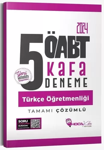 Hoca Kafası Yayınları 2024 ÖABT Türkçe Öğretmenliği 5 Kafa Deneme Çözü