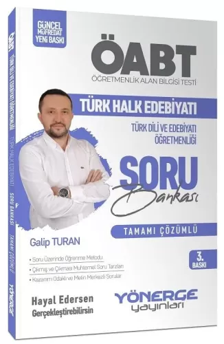 Yönerge Yayınları ÖABT Türk Dili ve Edebiyatı Öğretmenliği Türk Halk E