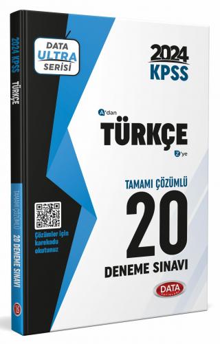 Data Yayınları 2024 KPSS Ultra Serisi Türkçe 20 Deneme Sınavı Komisyon