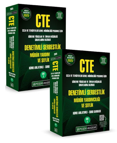 GYS Kitapları,Konu, - Pegem Akademi - Pegem Yayınları 2025 CTE Adalet 