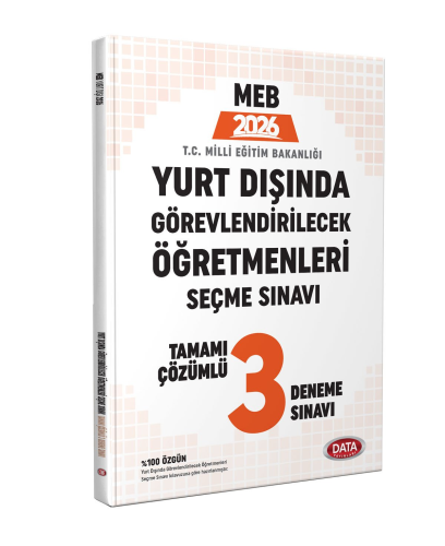 MEB Eğitim Kurumları Sınavları, - Data Yayınları - Data Yayınları 2026