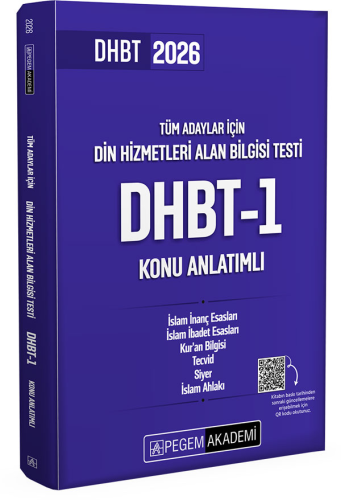 DHBT Kitapları - Pegem Yayınları 2026 Din Hizmetleri Alan Bilgisi Test