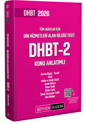 DHBT Kitapları - Pegem Yayınları 2026 Din Hizmetleri Alan Bilgisi Test