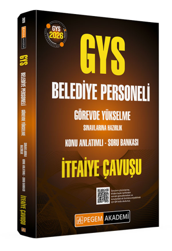 Pegem Yayınları 2026 GYS Belediye Personeli İtfaiye Çavuşu Konu Anlatımlı Soru Bankası Görevde Yükselme