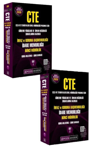 GYS Kitapları, - Pegem Akademi - Pegem Yayınları 2026 CTE Adalet Bakan