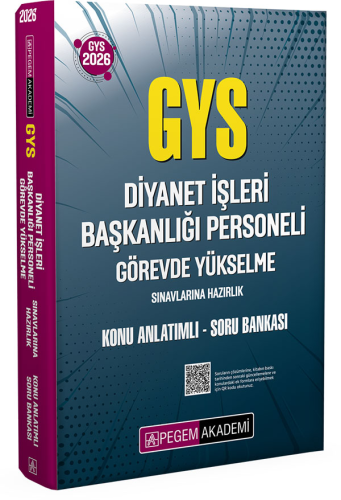 GYS Kitapları, - Pegem Akademi - Pegem Yayınları 2026 GYS Diyanet İşle