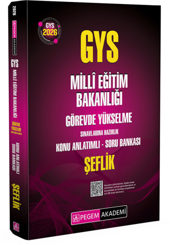 GYS Kitapları, - Pegem Akademi - Pegem Yayınları 2026 GYS MEB Görevde 