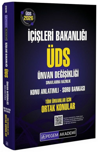 İçişleri Bakanlığı - Pegem Yayınları 2026 GYS ÜDS İçişleri Bakanlığı T