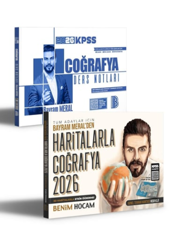Benim Hocam Yayınları 2026 KPSS Coğrafya Ders Notları ve Haritalarla Coğrafya Seti