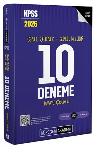 - Pegem Sınav Kitapları - Pegem Yayınları 2026 KPSS Genel Yetenek Gene