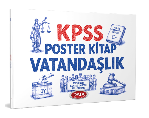 Konu Anlatımı - Data Yayınları 2026 KPSS Vatandaşlık Poster Kitap Vata