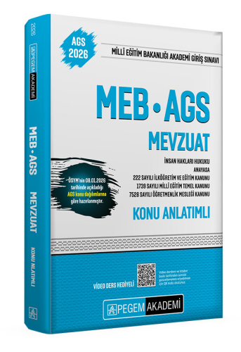MEB-AGS Hazırlık,AGS Konu Anlatımlı, - Pegem Sınav Kitapları - Pegem Y