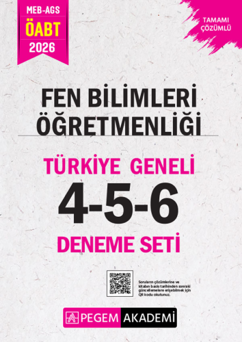 - Pegem Yayınları 2026 MEB AGS ÖABT Fen Bilimleri Öğretmenliği Tamamı 